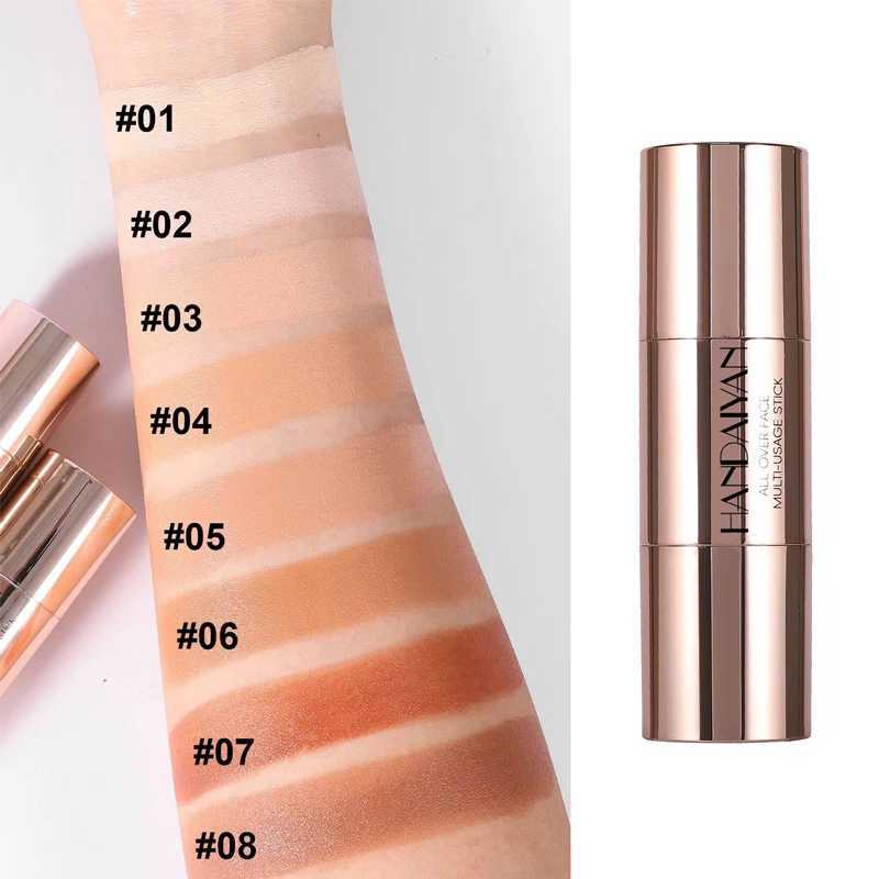 Double-head Face Bronzer Contour Stick Cream Makeup Light Dark Shadow Lasting Concealer Facial Brighten Contouring With BrushW250217