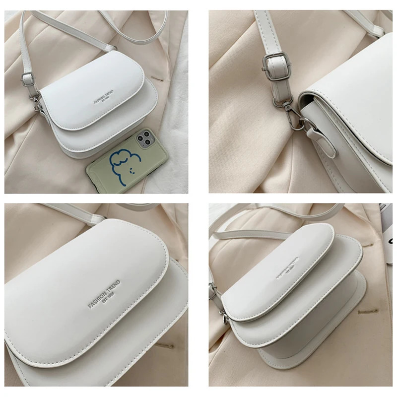 Fashion Trend Crossbody Bags for Women Solid Flap Shoulder Bag Handbags and Purses Small Women Messenger Bags 250214