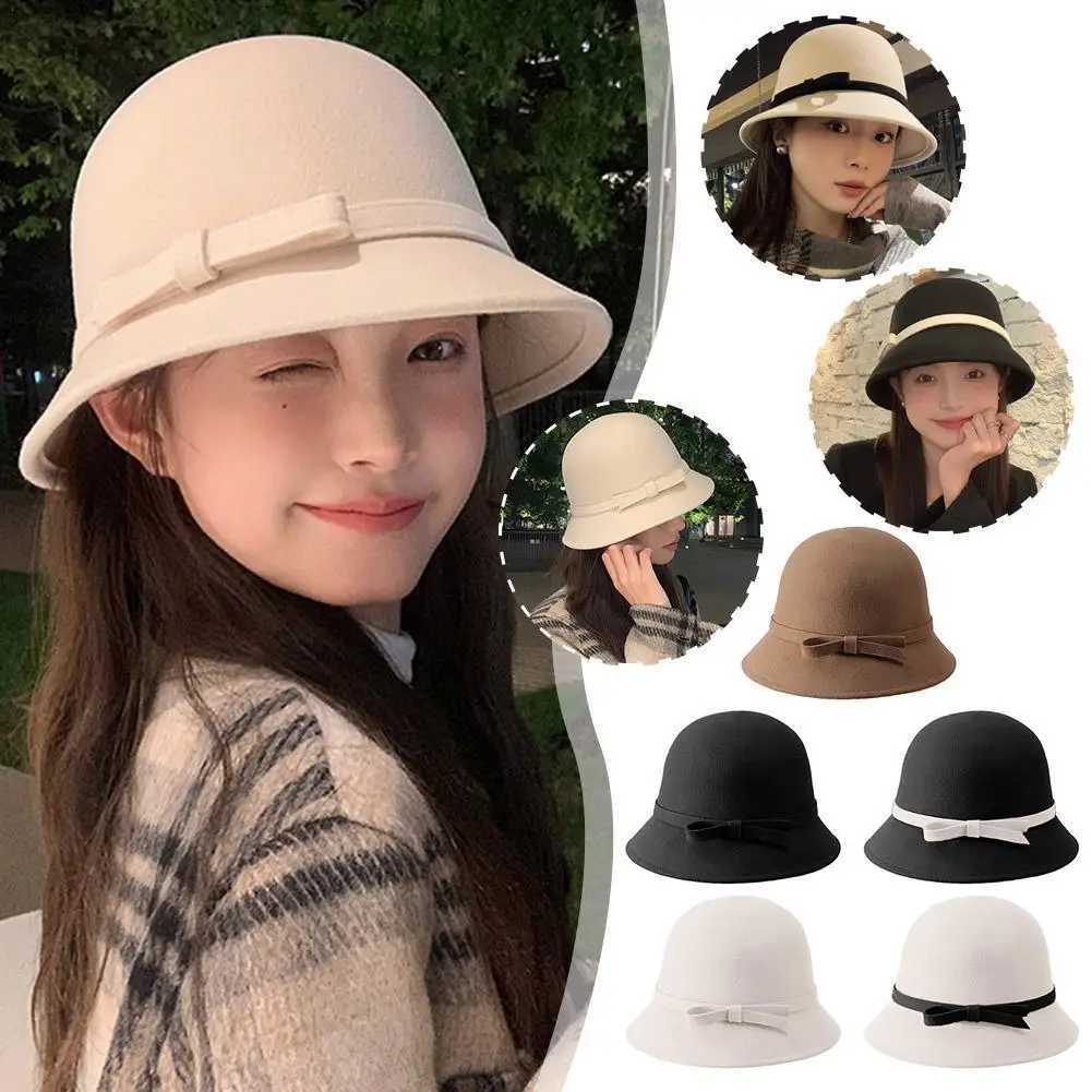 New Winter Autumn Womens Bucket French Retro Top Hat British Style Protective Artificial Fur Elegant Hot Fishermans Hat W250217