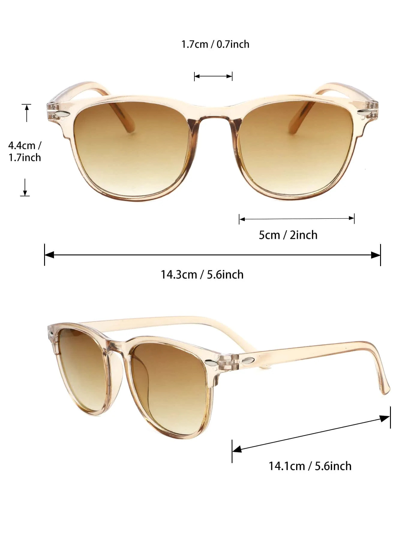 6PCS Unisex Geometric Plastic Metal Frame Fashion Sunglasses For Outdoor Hiking Travel 250214