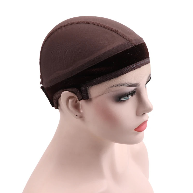 Nunify Adjustalbe Glueless Wig Cap With Grip Soft Velet Brown Skin Black Swiss Lace Silicone Wig Grip Cap Anti Slip Hairnet 250214