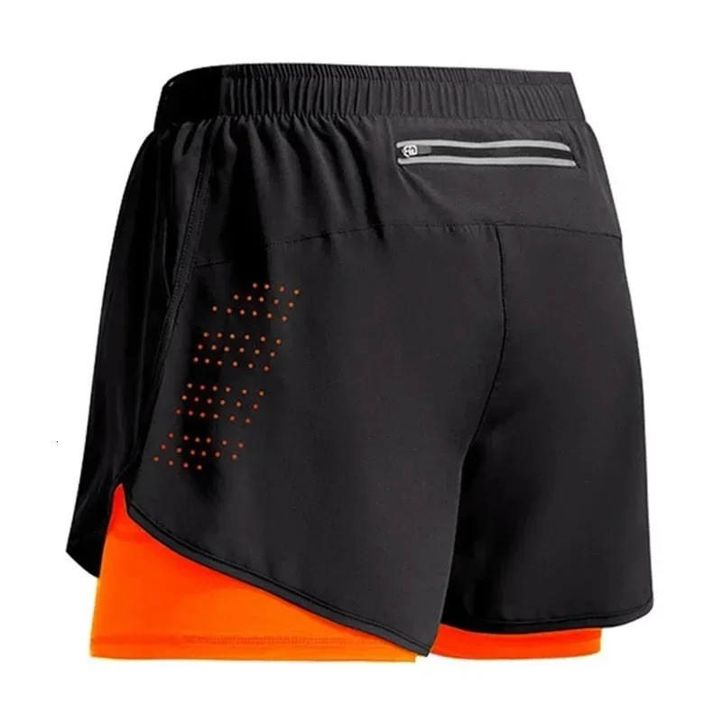 Mens Fitness Training Shorts Summer 2 In 1 Quick Dry Gym Beach Running Doubledeck Outdoor Sportswear Men shorts 250217