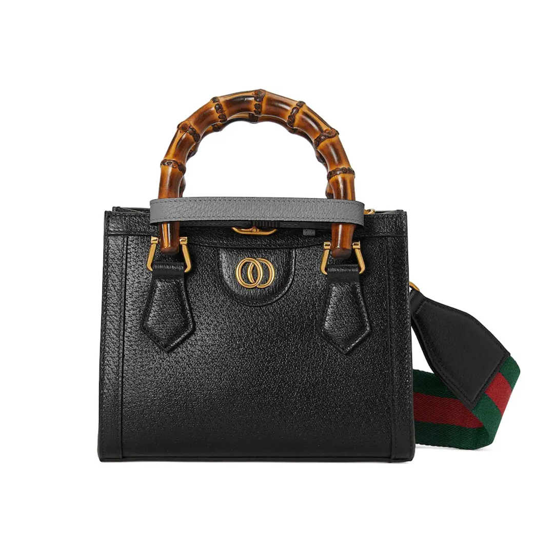 Diana mini tote bag Designer Bag Shoulder Bags Genuine Leather Bag Women Luxury Fashion Half-moon Tote Bag Diamond Black High Quality