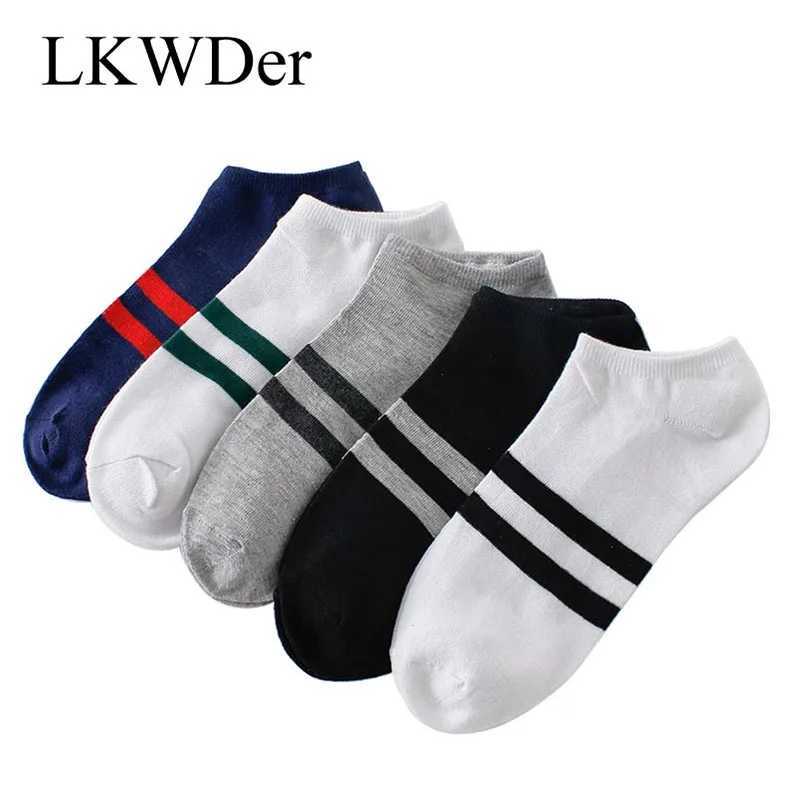 LKWDer mens long socks cotton casual breathable boat socks short mens ankle socks summer mens classic retro striped Mayas W250217