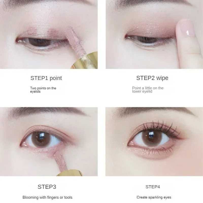 Brown Glitter Liquid Eyeshadow Stick Contour B Paint Fine Glitter Matte Natural Dough Milk Coffee Shadow Cream Eye MakeupW250217