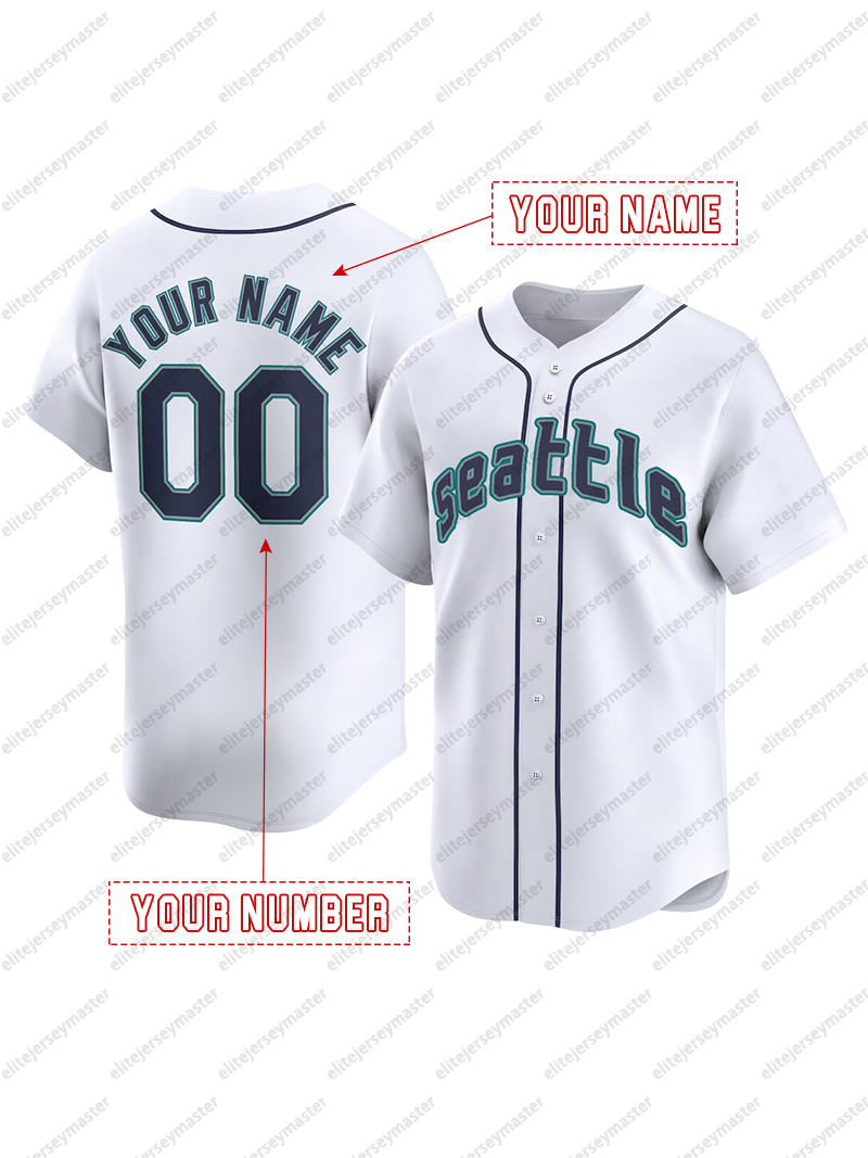 Ichiro Suzuki Custom Baseball Jersey Stitched Personalized Ken Griffey Jr. Customized Jerseys Custom Any Number Name