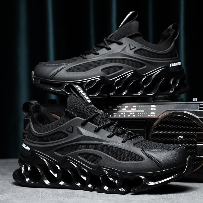 Explosive new blade shoes men's shoes low top 2025 shock absorption increase mesh sports shoes black casual fashion shoes
