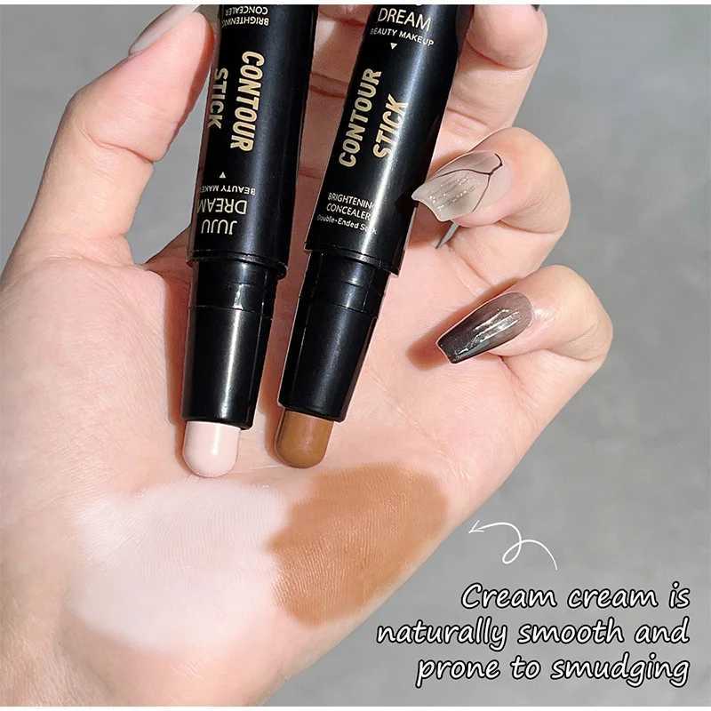 Double Headed Dual-purpose High-light Trimming Stick Three-dimensional Contour Nose Shadow Facial Shape Brighten And TrimmingW250217