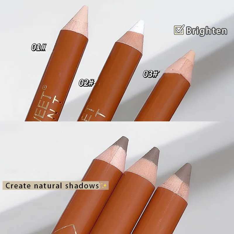 Double-ended Contouring Shading Pen Face Brighten Nose Shadow Profile Natural Three-dimensional Highlight Stick Korean MakeupW250217