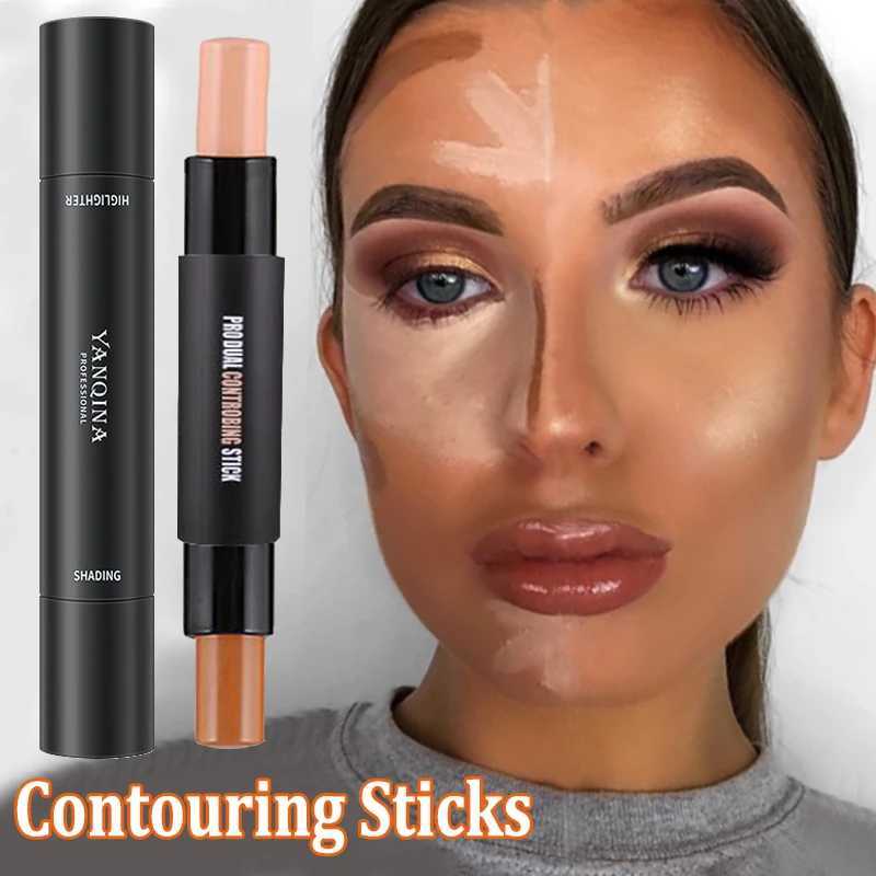 Facial Contour concealer Makeup Stick Lasting Smooth Matte Facial Highlights Shadow Correct Contour Pen CosmeticsW250217