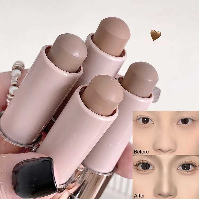 Waterproof Nose Shadow Contouring Bronzer Highlighters Stick Matte Grey Brown Bronzer Contouring Stick Face Brighten CosmeticsW250217