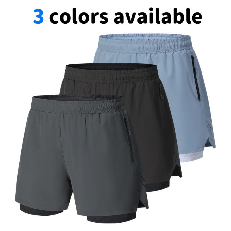 Mens Running Shorts Quickdrying Fitness Black Men Sport Workout Training Bodybuilding Short Pants Y32 250217