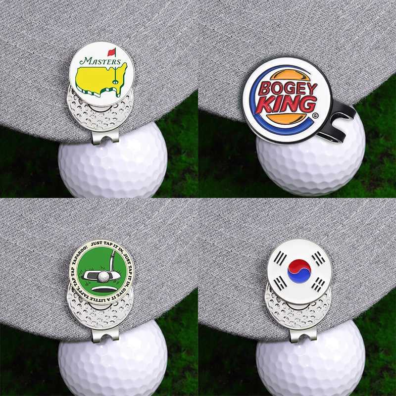 Bogey Ball King Creative Golf Hat Clips Magnetic Golf Ball Marker Cap Clip Trendy Decorative Jewelry Gift for Golf LoverW250215