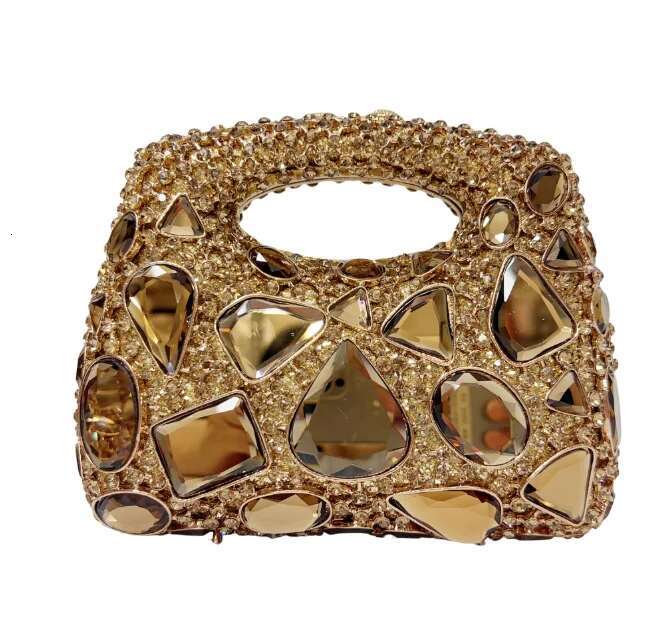 Women Sier Stones Clutch Purse Lady Evening Bags Wedding Gems Handbags Tail Crystal Purses Bridal Minaudiere Bag