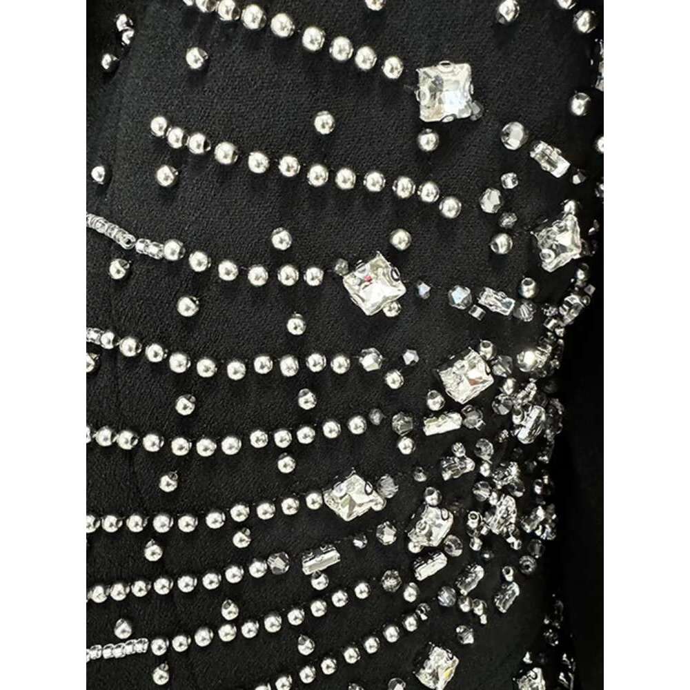 Elegant Women's 2 Pcs Set Lapel Single Button Embroidered Flares Blazer High Waist Solid Pants 2025 Spring New Tide