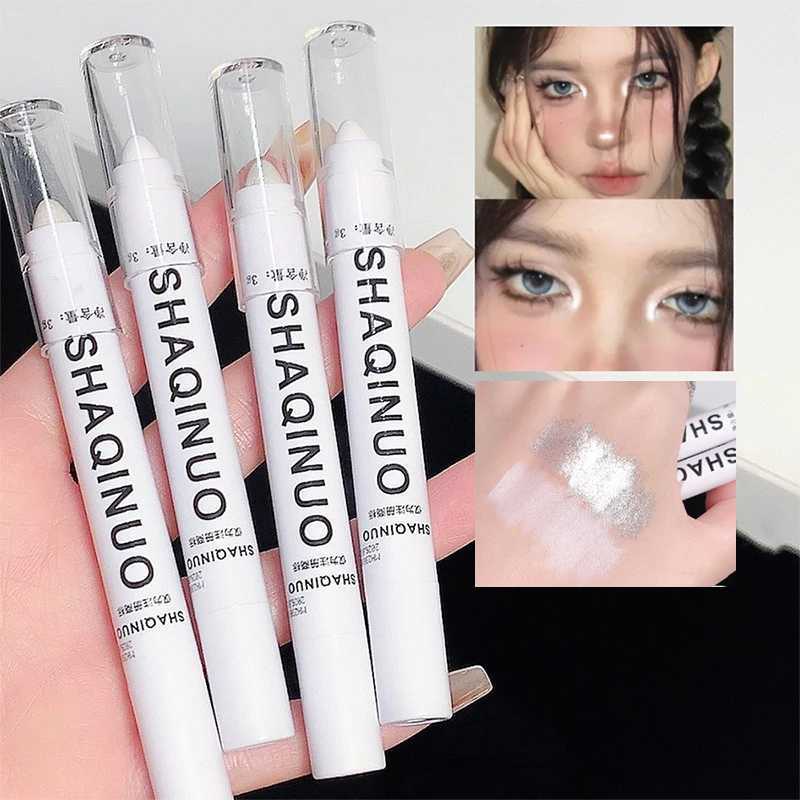 White Highlighter Pen - Matte Shimmer for Undereye Brightening; Easy-Application Highlight Stick for Instant GlowW250217