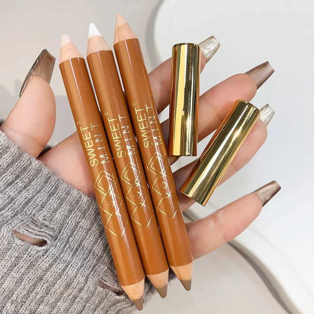 Double sided contour pen facial gloss corrector nose shadow sculpture natural 3D highlight shadow stick Korean makeupW250217