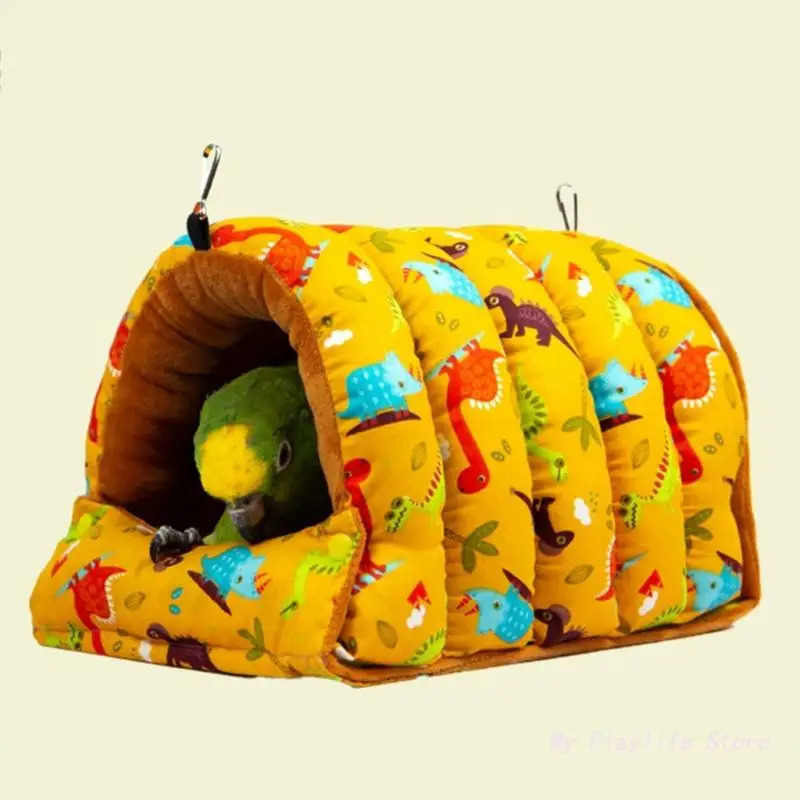 Bird Cage Parrot Nest House Small Pet Hamster Nest Budgies Warm Winter Hammock Cage Tent Bed Hanging Cave Pet Products 250206