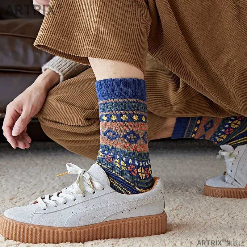 5 Pairs Men Winter Warm Thick Soft Mid-calf Socks Ultra-Comfortable High Quality Breathable Thickened Middle Womens Socks W250217