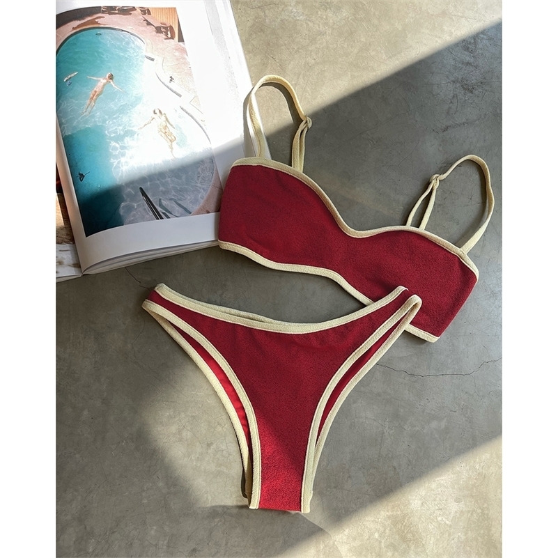 Micro Bikinis Push Up Women Swimsuits 2025 Sexy Swimwear Brazilian Bikini Set Pink Biquini Patchwork Swimsuit Bandeau Beachwear 250210