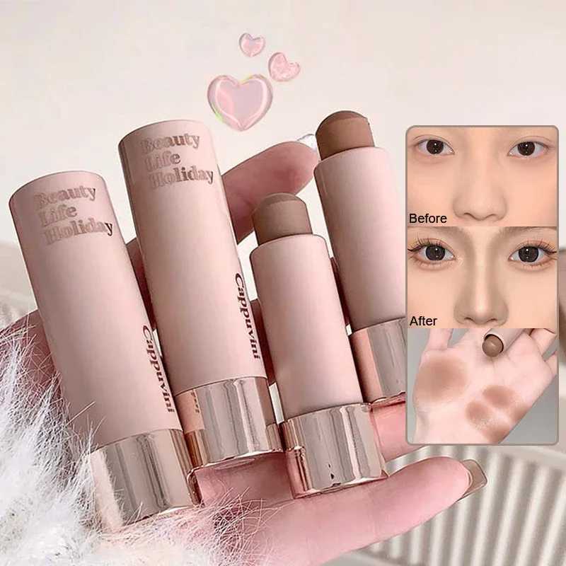 Waterproof Nose Shadow Contouring Bronzer Highlighters Stick Matte Grey Brown Bronzer Contouring Stick Face Brighten CosmeticsW250217