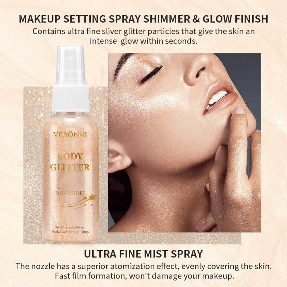 4 Colors Liquid Highlighter Makeup Body Glitter Face Luminizer Smooth Liquid Shine Shimmer Glow Foundation Glitter Body MakeupXJ250217