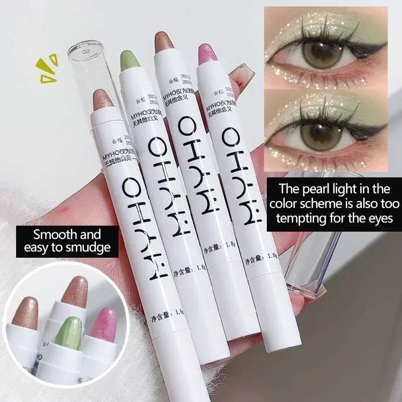 Matte Eyeshadow Stick White Eyeliner Shimmer Silver Highlighter Lying Silkworm Pen Monochrome Brightening Eye Shadow PenW250217