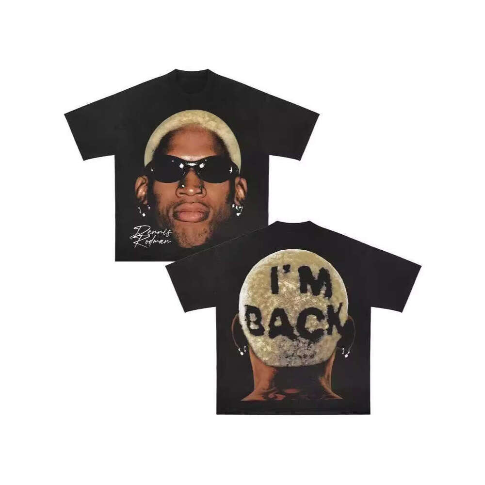 Summer New Harajuku Style Hip Hop Anime Printed Men's and Women's Loose Casual Short Sleeves