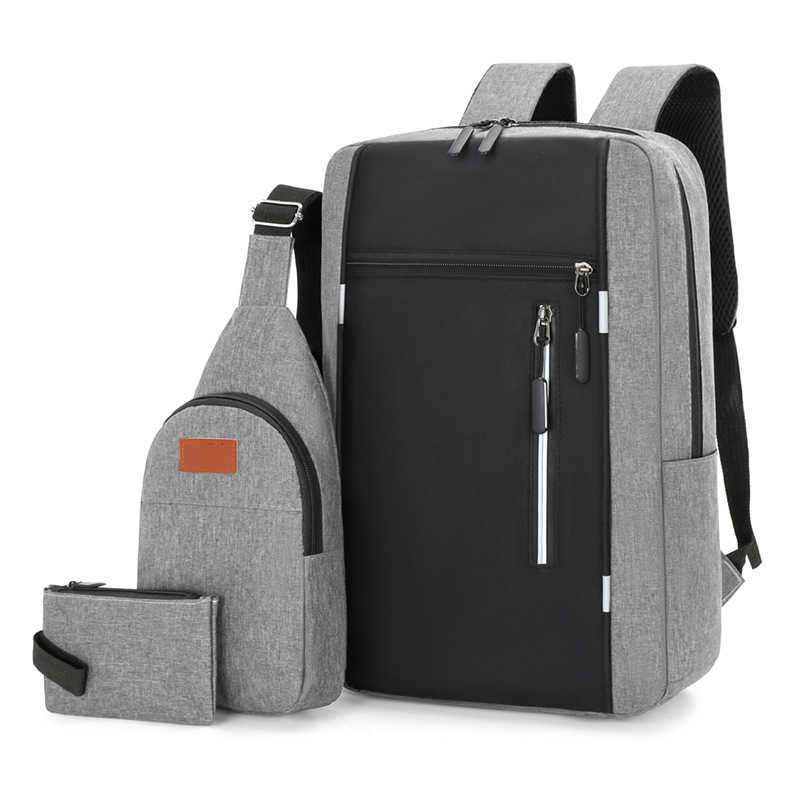 Three Piece Backpack Set New Product Large Capacity Business Backpack For Men Simple And Multifunctional Backpack For Men Day Backpack Travel Bag 2412