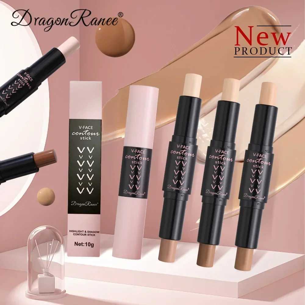 Double sided contour highlight stick waterproof durable oil control matte concealer pencil corrector skin tone pen makeupW250217