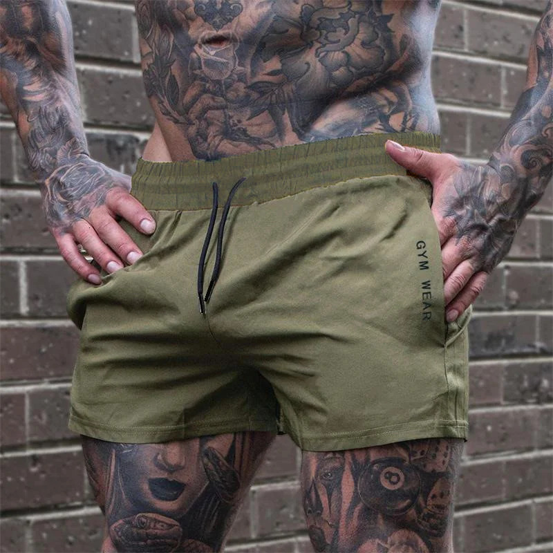 Summer Gym Fitness Mens Shorts Sweatpants Thin Fashion Men Marathon Running Sports Breathable Training Pants 250214