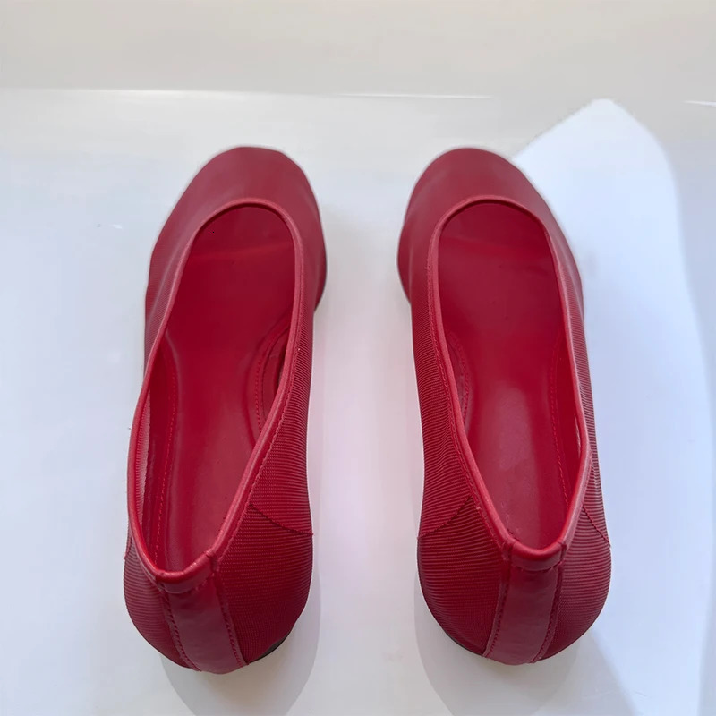 Mrxmus Women Lazy Loafers Round Toe Single Shoes Autumn Comfortable Flat Shoes Transparency Mesh Gauze Shallow Casual Shoes 250214