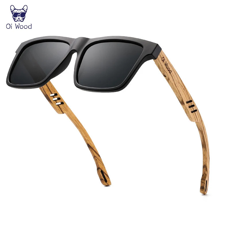 Oi Wood High Quality Square Sunglasses For Men Polarized UV400 Fashion Sunglass Mirror Sport sun glasses Driving glasses 250211