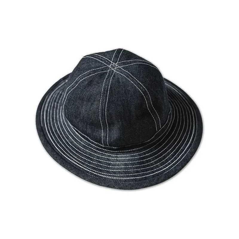 Bronson 1930s CCC Daisy Mae Denim Hat Vintage Style Workwear Dome Bucket Cap W250217