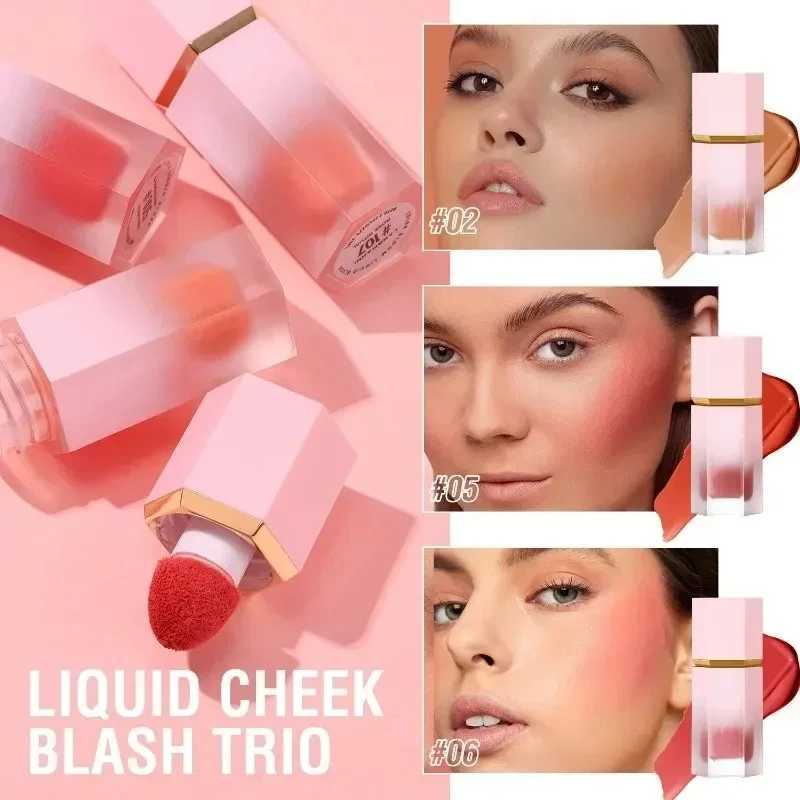 8 Colors Liquid Blush Waterproof Multi-purpose Facial Nourishing Blush Stick Cheek Natural Blusher Cute Korean Makeup for WomenXJ250217