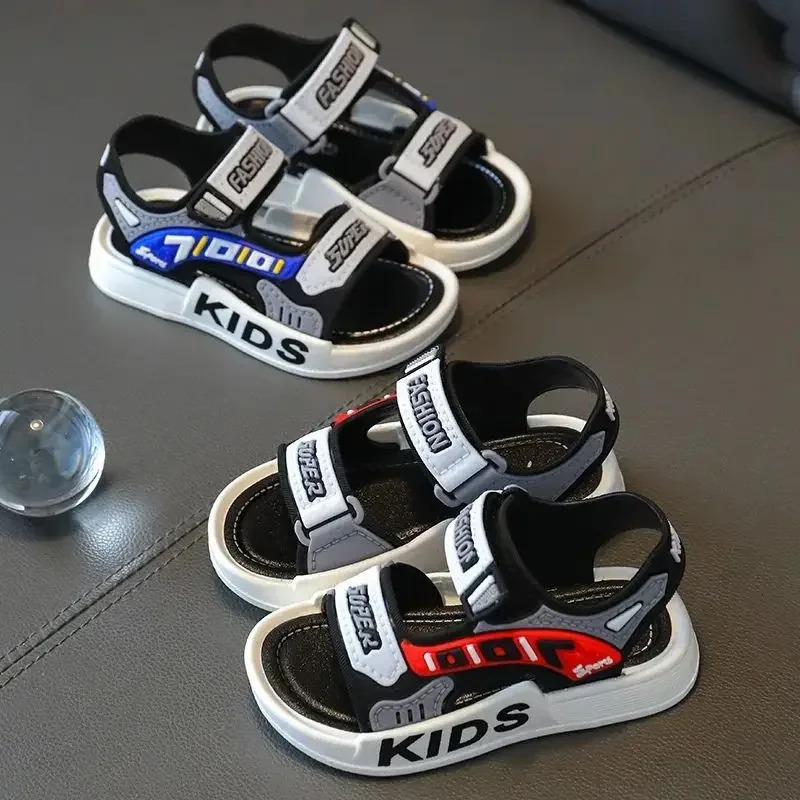 Summer Kid Student Outdoor Beach Sandal Children Sandal PVC Non Slip Boy Cute Cartoon Shoe for Non-slip Infant Baby Sports Shoes 250117