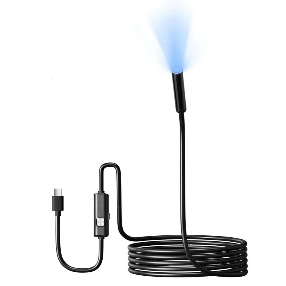 Type-c 5.5/7mm Scope 1m 1.5m 2m Scenarios Endoscope Camera with 6 Led Lights Ideal for Car Engines