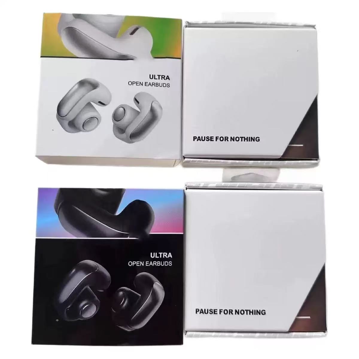 New BS Ultra Open Bluetooth 5.3 V12 Wireless Headphones TWS Sport Earbuds HD Mic Call Clip Waterproof In Ear Touch Control Gaming Earphones For Phone