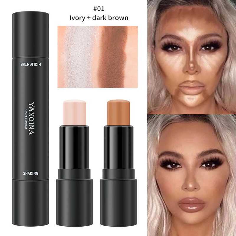 Facial Contour concealer Makeup Stick Lasting Smooth Matte Facial Highlights Shadow Correct Contour Pen CosmeticsW250217