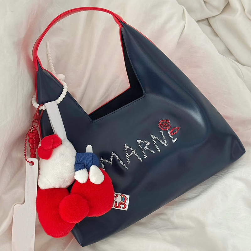 Bag Internet Celebrity's Same Sweet And Cute Letter Color Blocked Handbag, Hand-Held Crossbody Bag, Children's Bag 2025 New Model