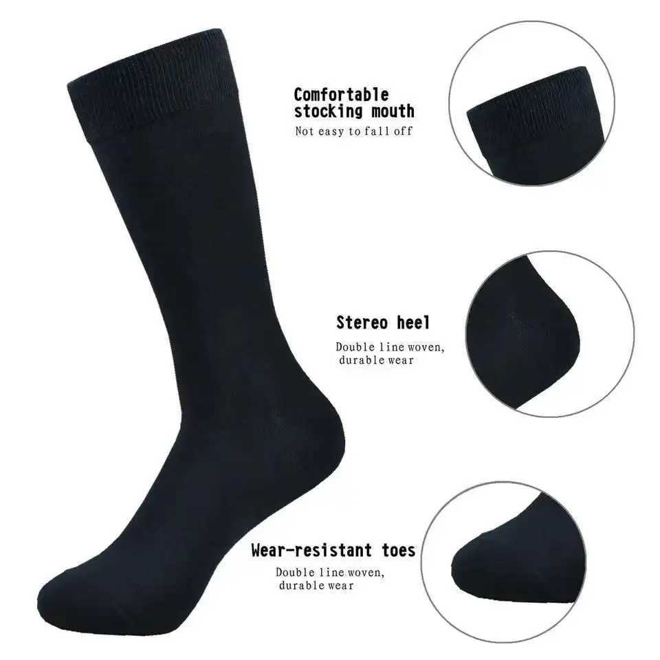 6 Pairs Middle Tube Socks For Men Solid Colour In White and Black Streetwear Harajuku Fashion Breathable and Casual Socks W250217