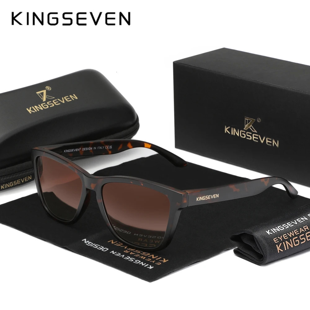 KINGSEVEN Fashion Matte Sunglasses Women Men Polarized Anti-UV400 Lens Glasses TR90 Frame Outdoor Fishing Eyewear 250213