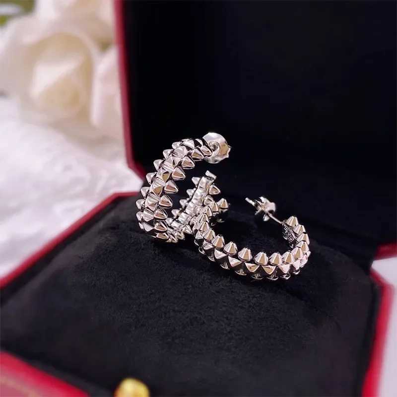 Stud High Quality Bullet Head Rivet C-shaped Earrings For Women Fashion Jewelry J250217 1SVDL