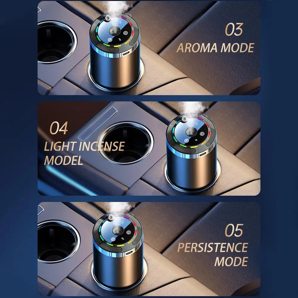 Long-Lasting Car Diffuser Humidifier With 5 Modes Aroma Diffusers For Car Home Office Bedroom - Car Odor Eliminato 250214