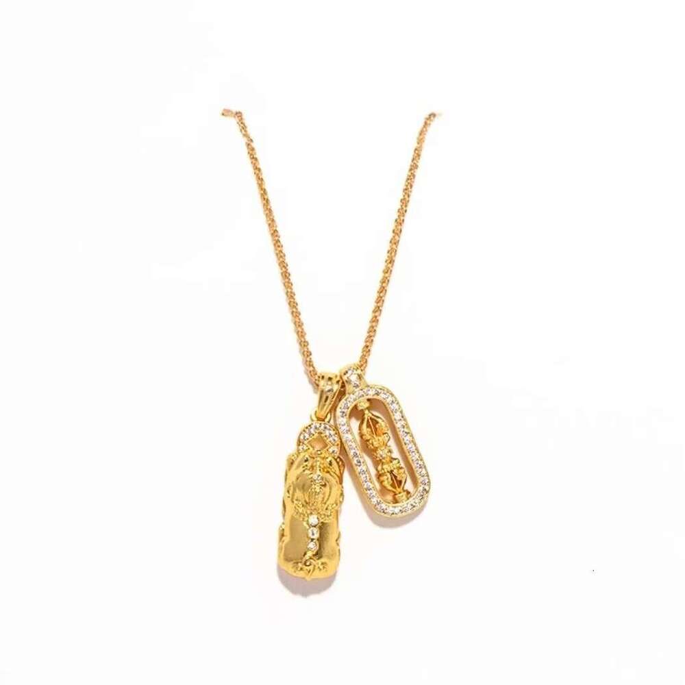 Tiktok Kwai Brave Vra Wei Xue Same necklace Fashion Versatile Temperament Pendant D-410