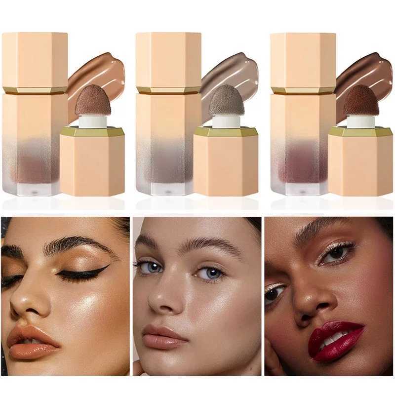 Liquid Contour Stick Natural Matte Finish Highlighters Shadow Waterproof Contouring Wand V-face Shaping Contour Pen Face MakeupW250217