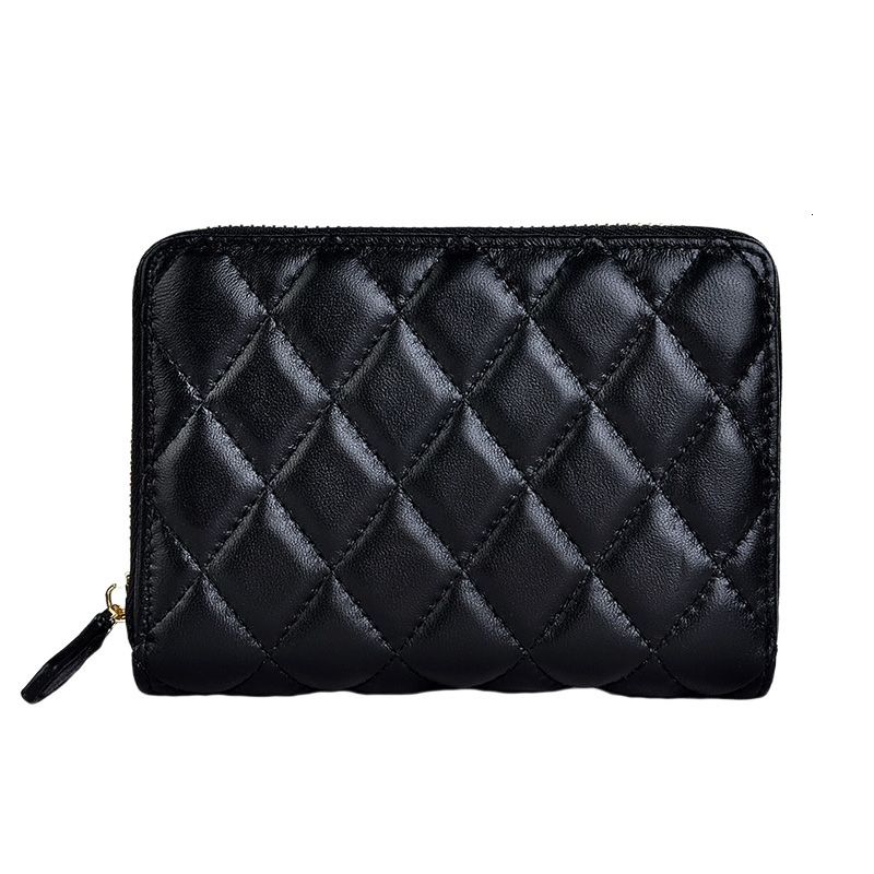 Cardbag women's leather texture large capacity 2025 new model sheepskin anti demagnetization zipper multi card organ #ddmynov