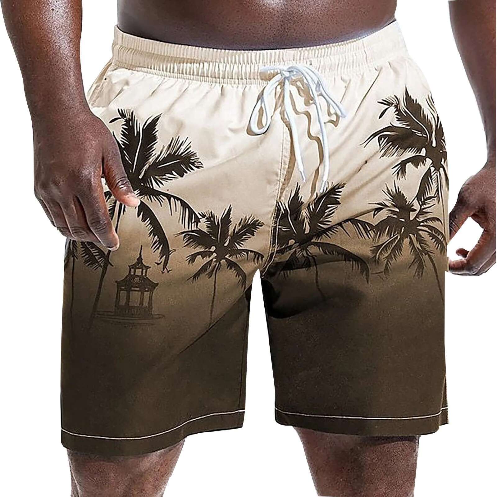 2025 Men's Spring And Summer New Loose Casual Street Tie Beach Print Men's Designer Shorts Outdoor Basketball Training Sports Shorts Ropa Ho