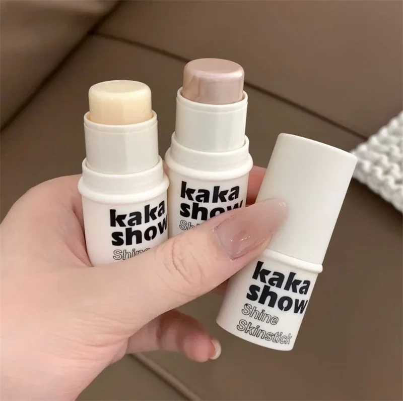 Wet and Shiny! Glass Skin Highlighter Stick Natural Shimmer Clear Highlight Shining l Ber Brightening Korean MakeupW250217