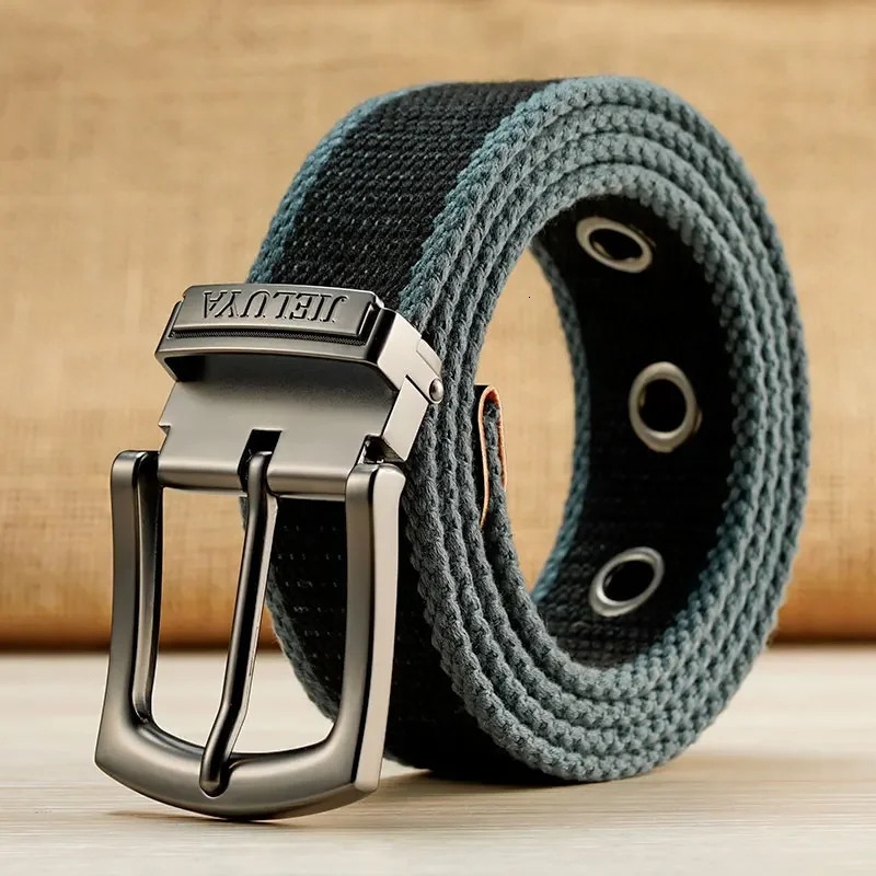 Plus Large Size 110 120 130 140 150 160 cm Canvas Belt for Men Alloy Pin Buckle Jeans Belts High Quality Outdoor Belts 250213